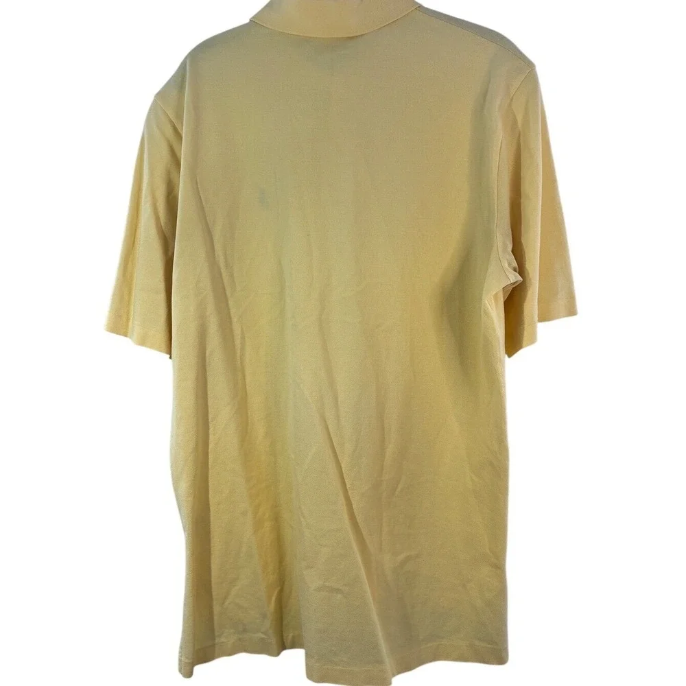Polo Golf Ralph Lauren Pima Cotton Shirt Mens M Butter Yellow‎ Pony Logo Golf